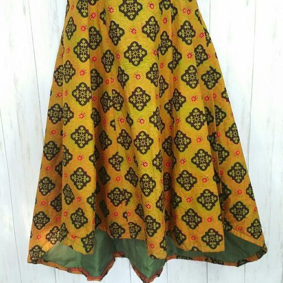 African Printed Fit and Flare Handmade Custom Made Dress - Picture 3 of 8